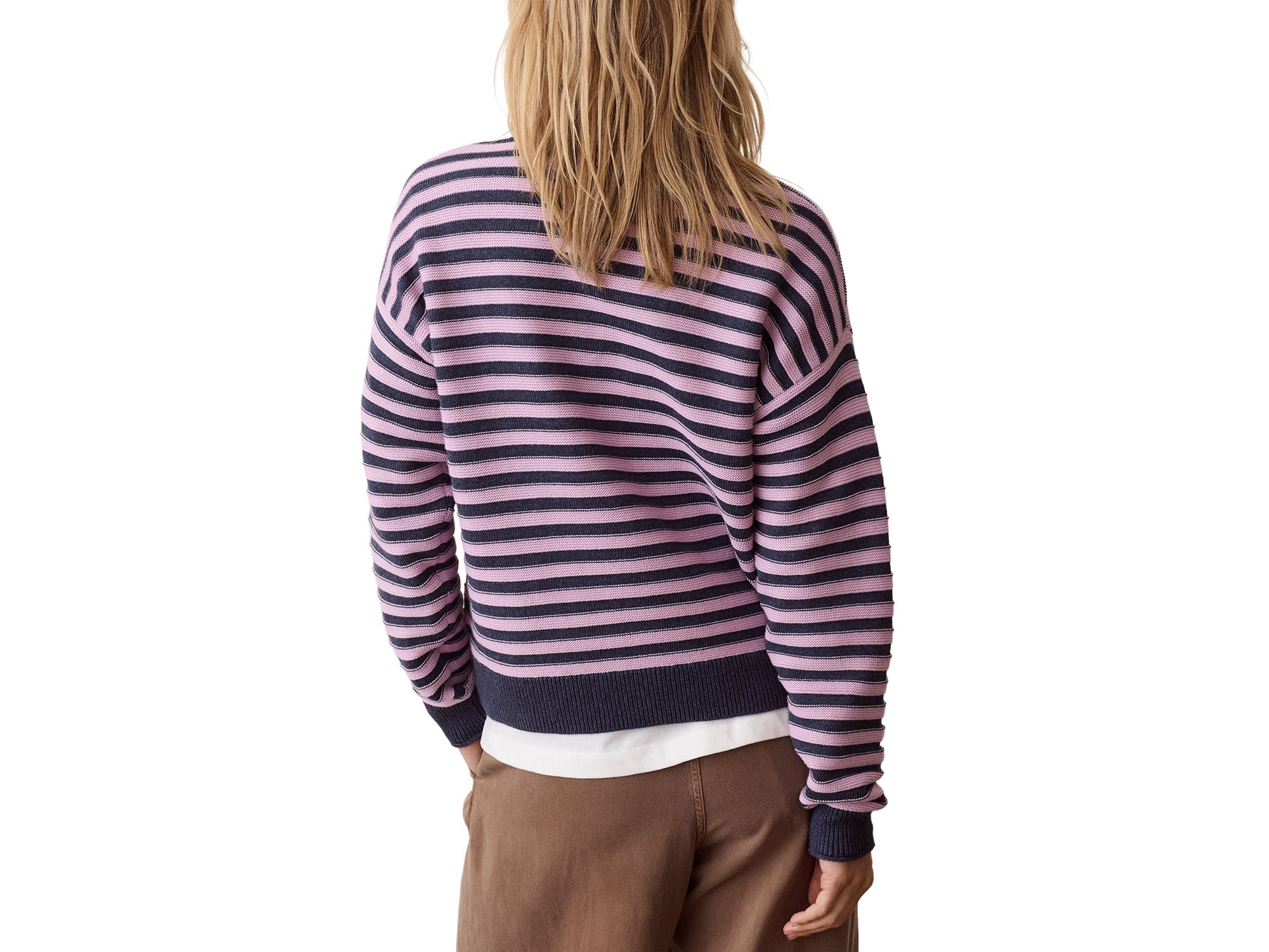 Juno Double Knit Long Sleeve Sweater — Image 3