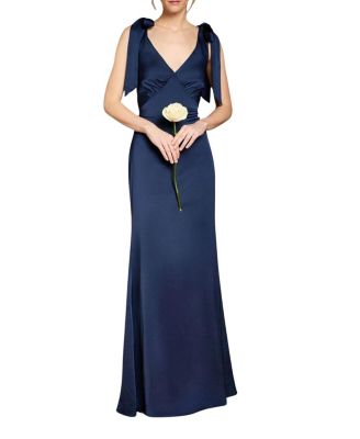 Coast Satin Tie Shoulder Maxi Bridesmaid Dress