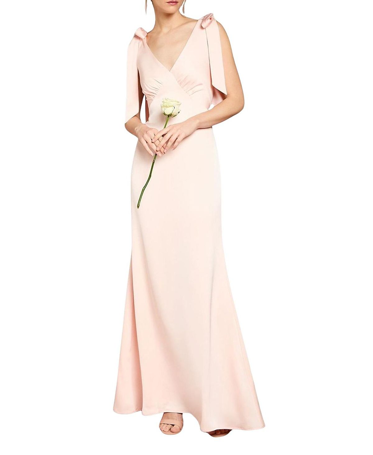 Coast Satin Tie Shoulder Maxi Bridesmaid Dress