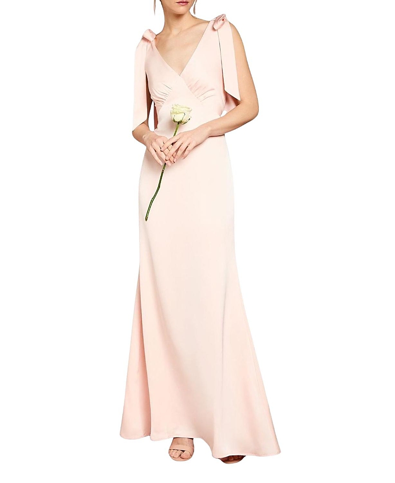 Coast Satin Tie Shoulder Maxi Bridesmaid Dress