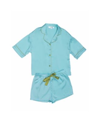  Girls' Silky Short Sleeve Shorts Set-Little Kid, Big Kid