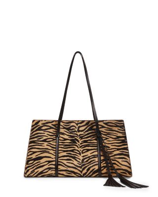 Elena Medium Leather Tote Bag