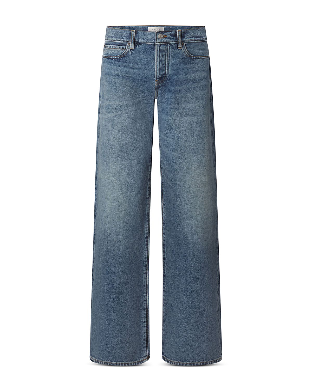 Frame The Leo Low Rise Wide Leg Jeans