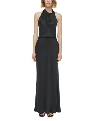Reannon Draped Satin Gown