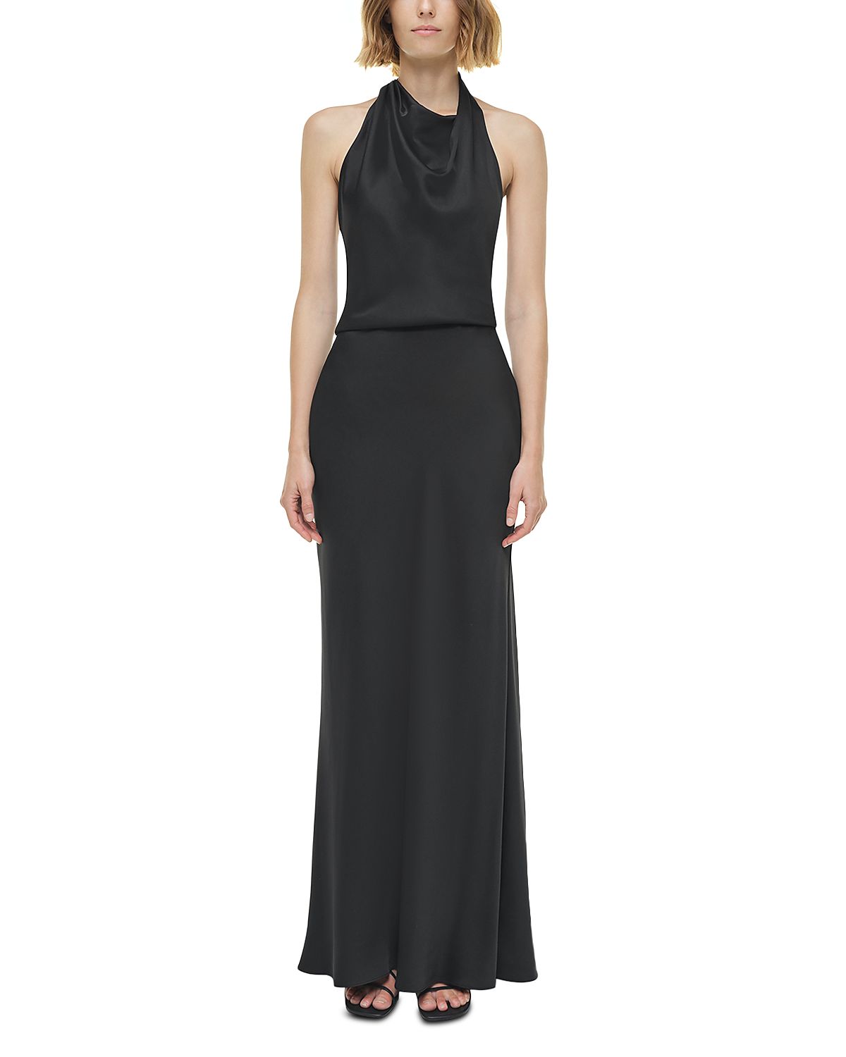 Simkhai Reannon Draped Satin Gown