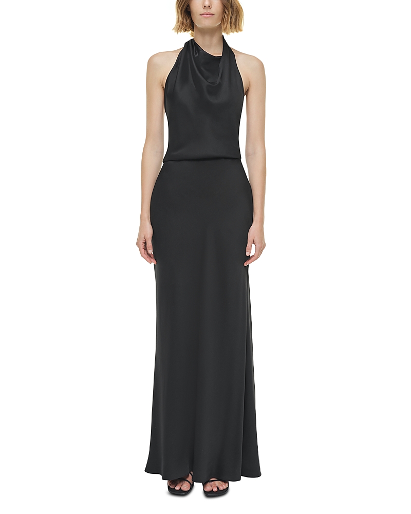 Simkhai Reannon Draped Satin Gown