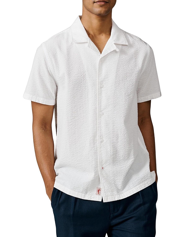 Aubin Seersucker Linen Short Sleeve Shirt