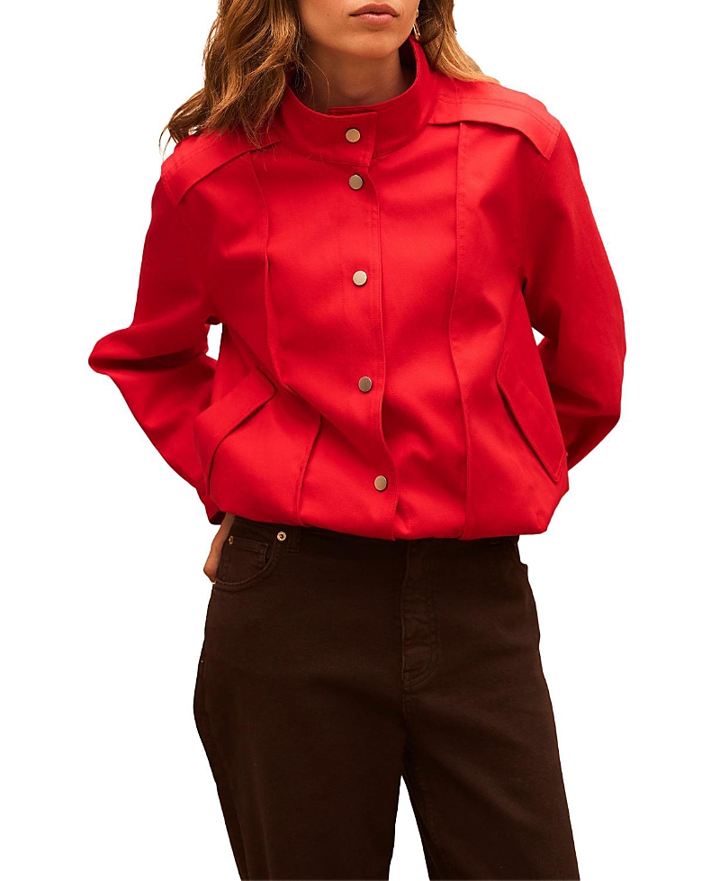 Mint Velvet Women's Funnel Neck Bomber Jacket