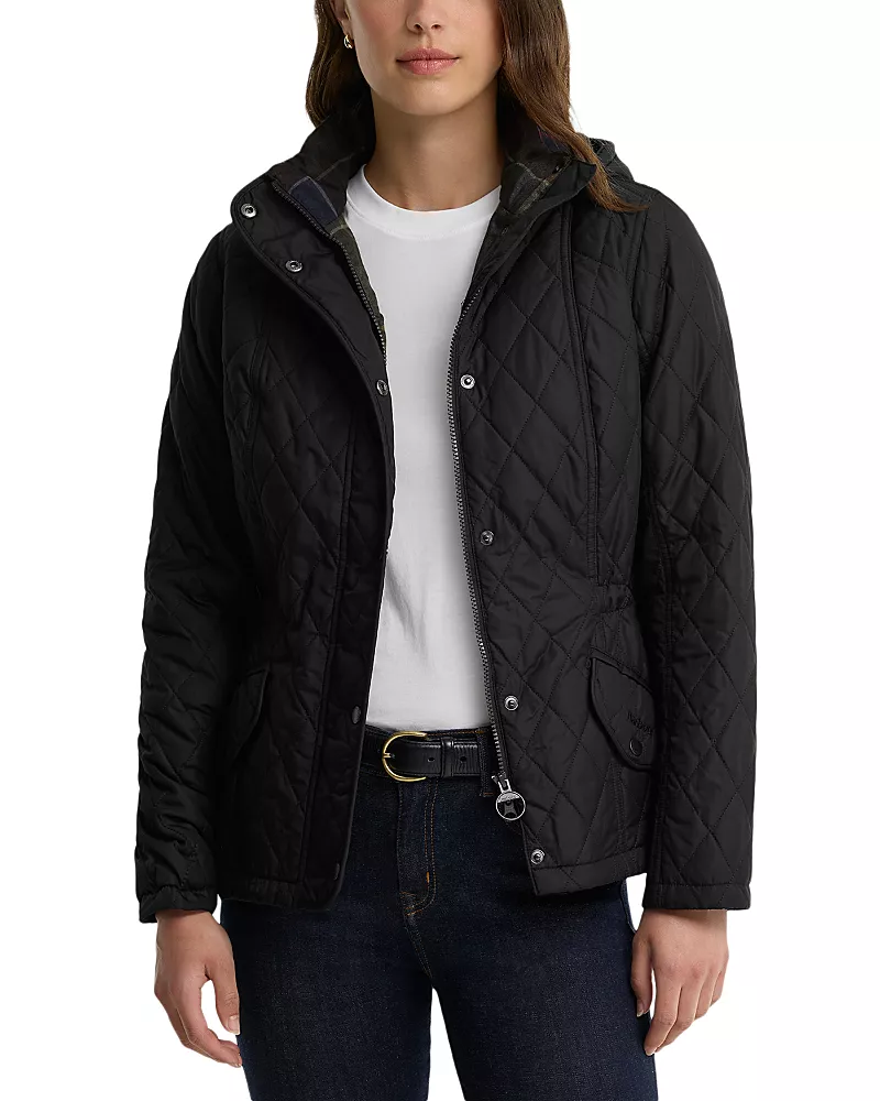 Barbour Millfire Hooded Quilted Coat