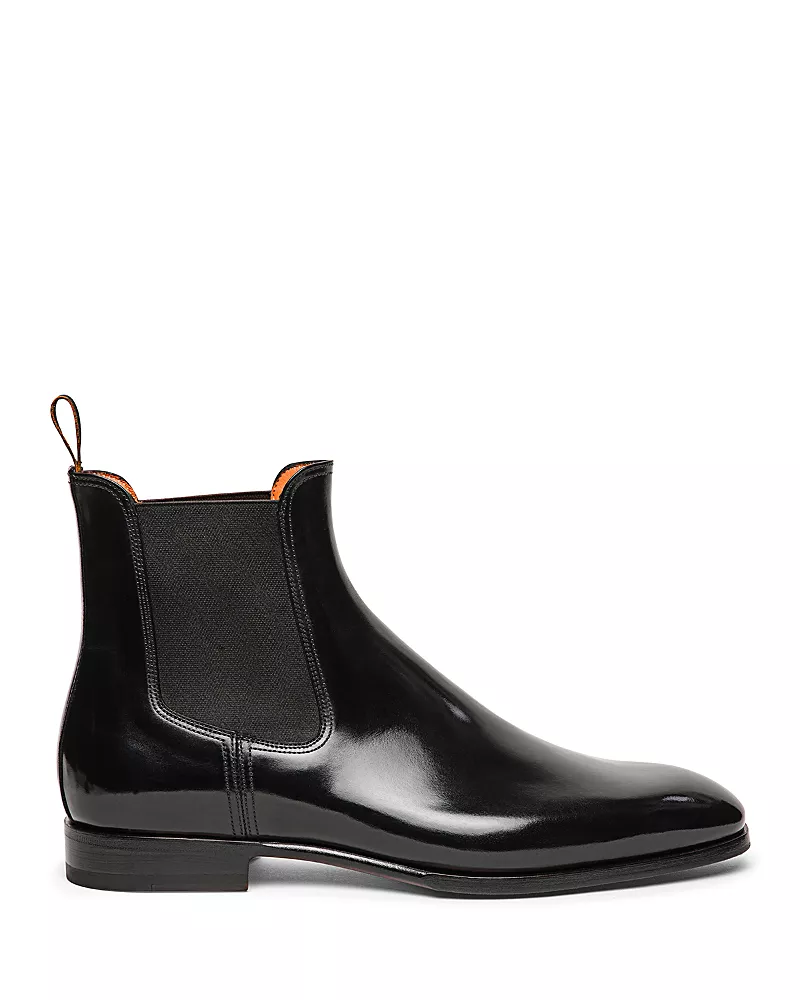 Santoni Men's Leather Chelsea Boots