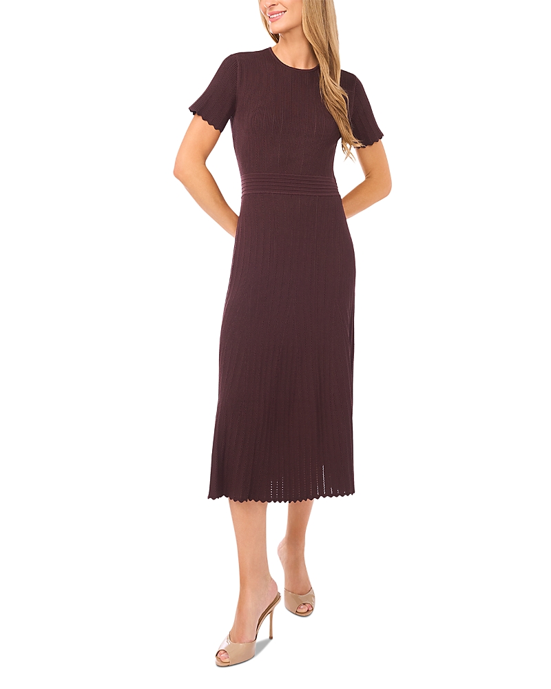Ted Baker Short Sleeve Crew Neck Midi Dress
