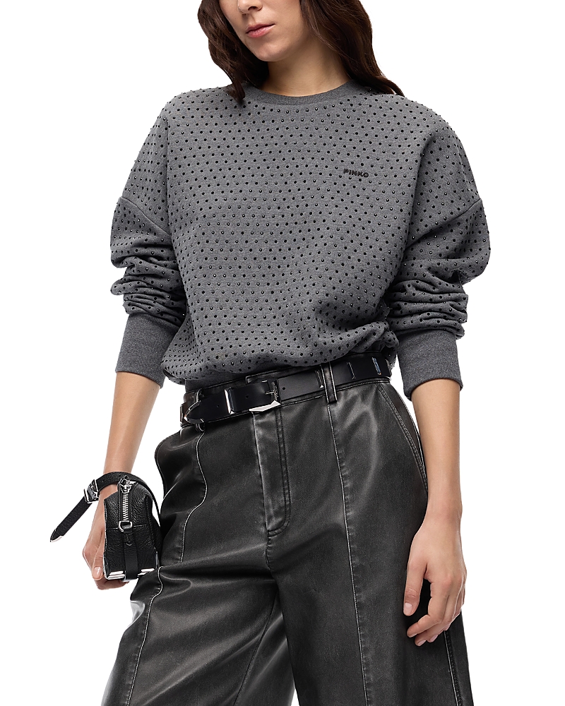 Pinko Monaci Maglia Felpa Melange Fu Sweatshirt
