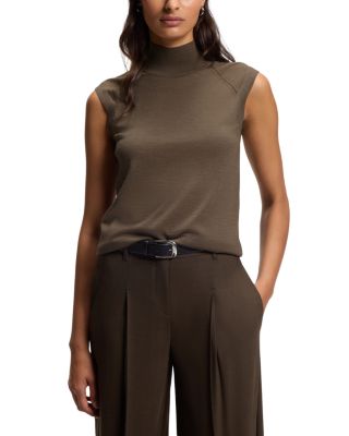 Fipini Wool Mock Neck Sweater