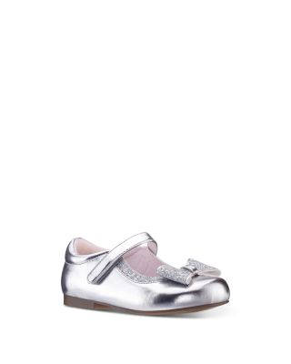 Girls' Jillzee-T Glitter Bow Mary Janes – Toddler