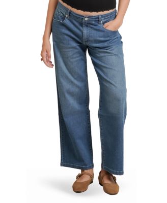  Slouch Under the Belly Boyfriend Jeans in Dark Blue