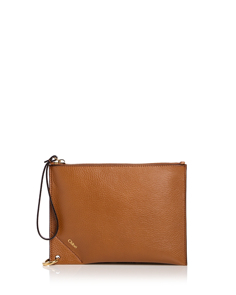 Chloe Spin Zip Leather Pouch