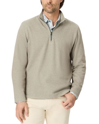 Draycott Quarter Zip Cotton Knit Sweater