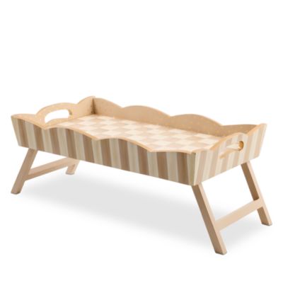 Mocha Check Breakfast Tray