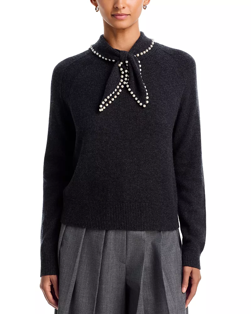 Essential Antwerp Kasa Beaded Trim Wool Pullover