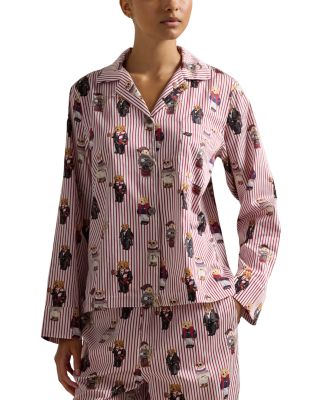 Madison Printed Pajama Set in Snowfall Blue 
