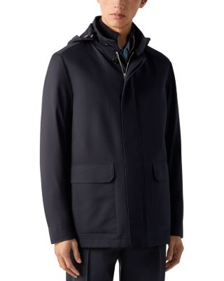 Microfiber Motorin Detachable Hood Car Coat