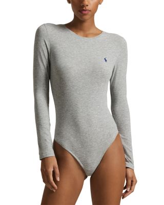 Cotton Blend Long Sleeve Bodysuit