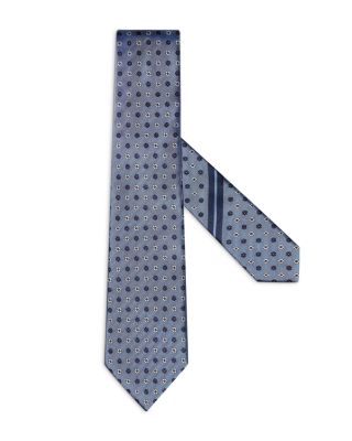 Jacquard Geometric Floral Silk Classic Tie