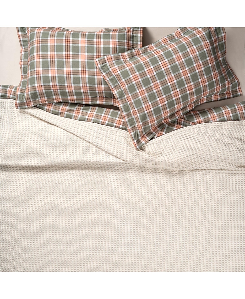 Zsa Zsa Zsu Costa Border Embroidered Cotton Pique King Coverlet, 94 x 87