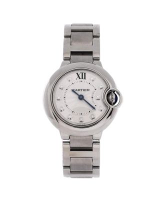  Ballon Bleu de Cartier Quartz Watch in Stainless Steel with Diamond Markers 28mm