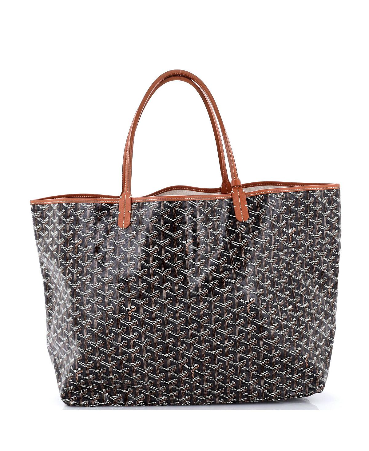 Pre-Owned Goyard Gm Saint Louis Tote Claire Voie Coated Canvas