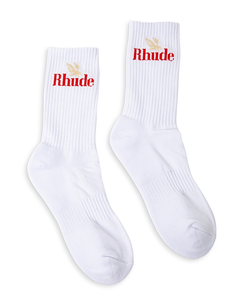 R H U D E Rossa Logo Crew Socks
