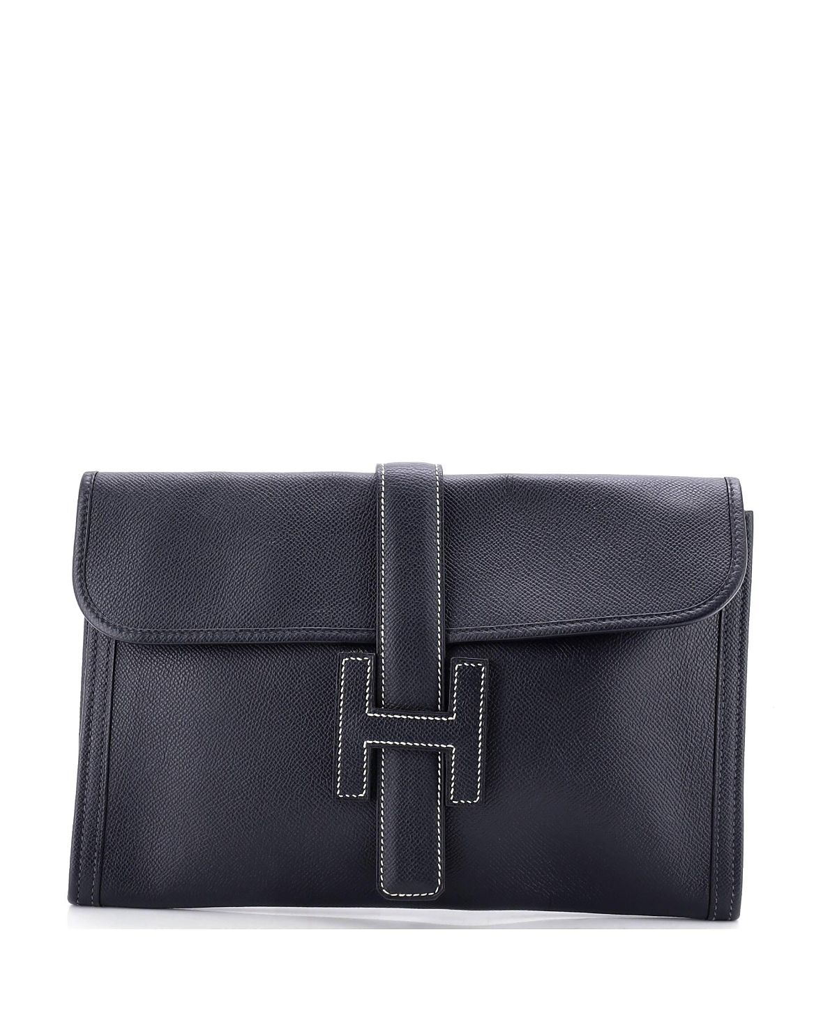 Pre-Owned HERMES Pm Jige Clutch Epsom