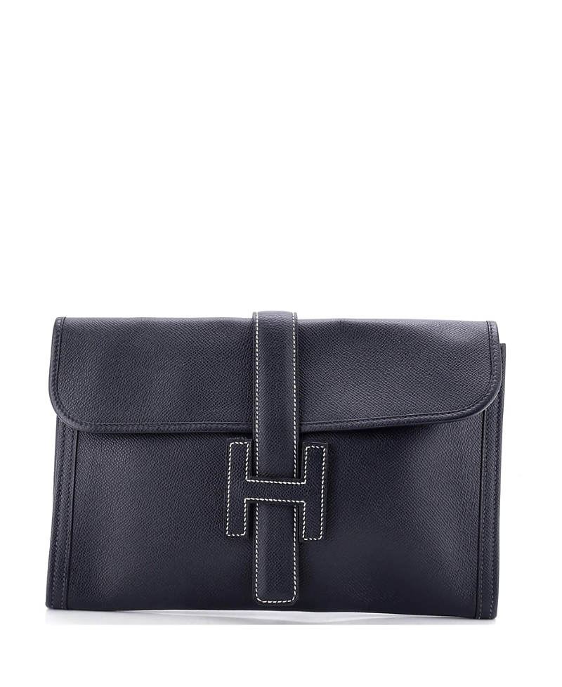 Pre-Owned HERMES Pm Jige Clutch Epsom