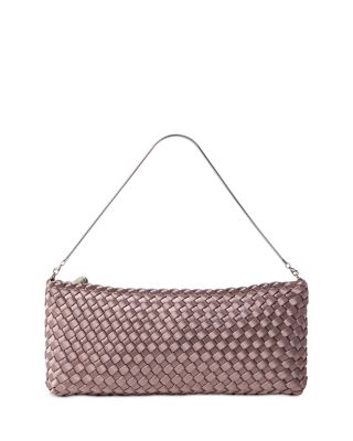 Gala Woven Satin Chain Clutch