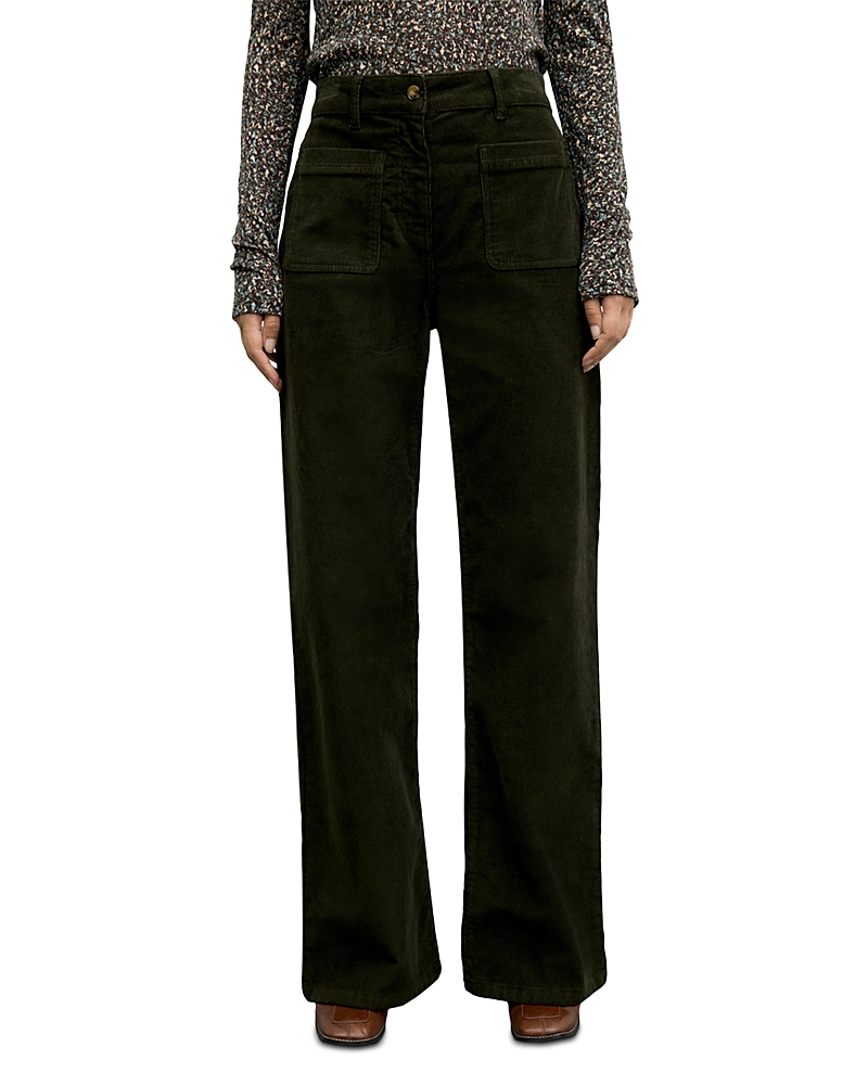 Gerard Darel Mael Cotton Stretch Flare Pants