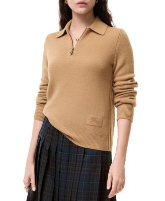  Long-sleeve Cashmere Polo Shirt