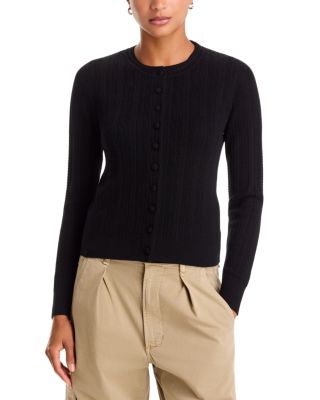 Rhodes Wool Crewneck Cardigan Sweater