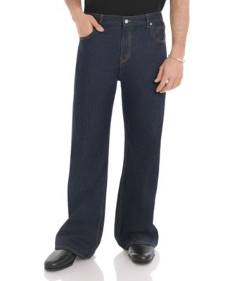 Raw Denim Baggy Jeans in Denim Indigo