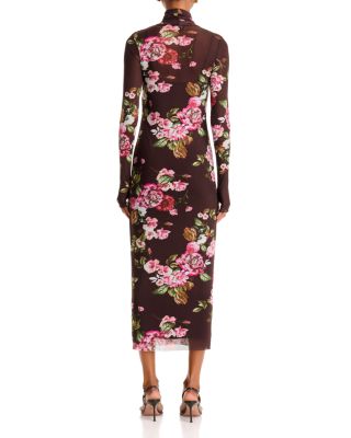 Shailene Turtleneck Mesh Midi Dress - thumbnail 4