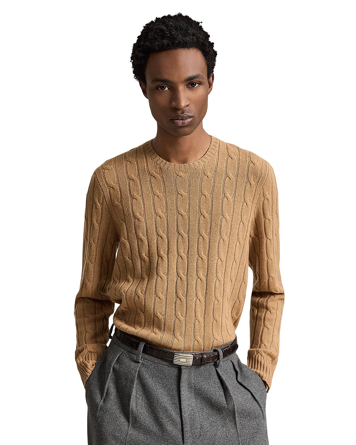 Polo Ralph Lauren Cashmere Cable Knit Crewneck Sweater