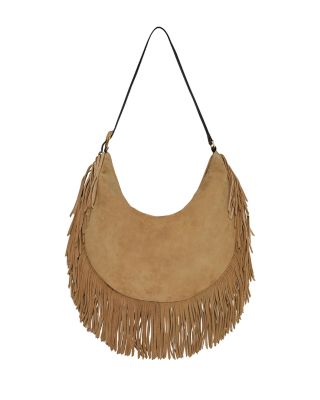 Billie Fringe Suede Hobo Bag