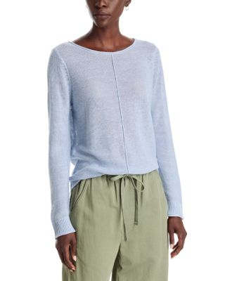 Cotton Bateau Neck Pullover Sweater