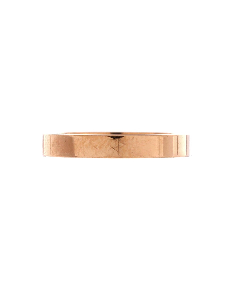Pre-owned Pre-owned Cartier Cartier 3mm C De Cartier Wedding Band Ring 18k Rose Gold In Pink