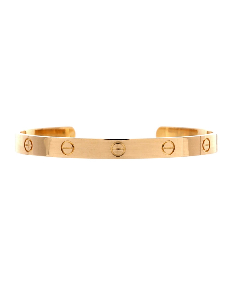Pre-owned Pre-owned Cartier Cartier Love Cuff Bracelet 18k Gold