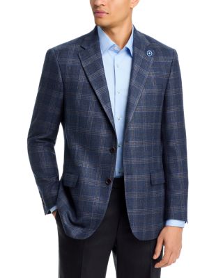 New York Fit Wool, Silk, & Linen Plaid Sport Coat