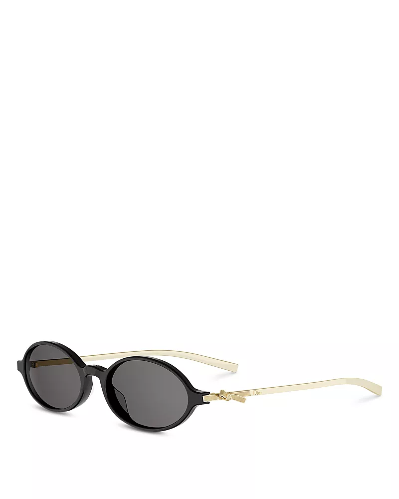 Dior Bow Oval Sunglasses, 53mm