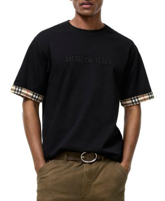  Check Trim Cotton T-shirt