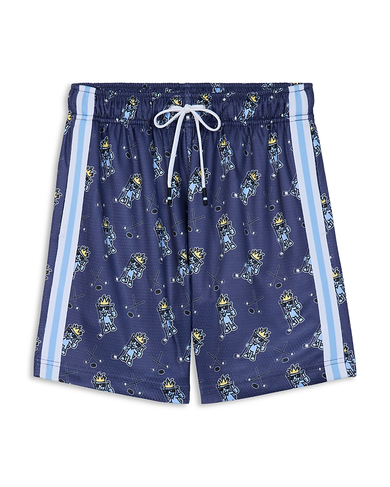 Goat Usa Boys' Thumbs Up Hockey Printed Mesh Shorts - Big Kid