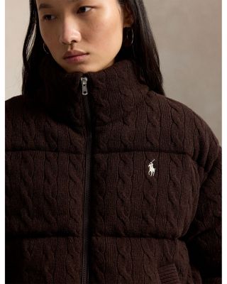 Cable Wool & Cashmere Puffer Jacket - thumbnail 5
