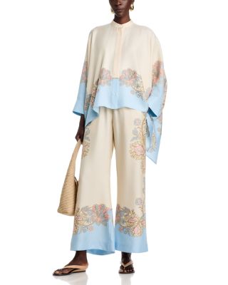 Foulard Shirt & Palazzo Pants
